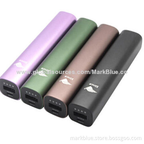 014 New Products High-quality Slender Power Banks with 2,600mAh Capacity, 5V DC/1.0A Input